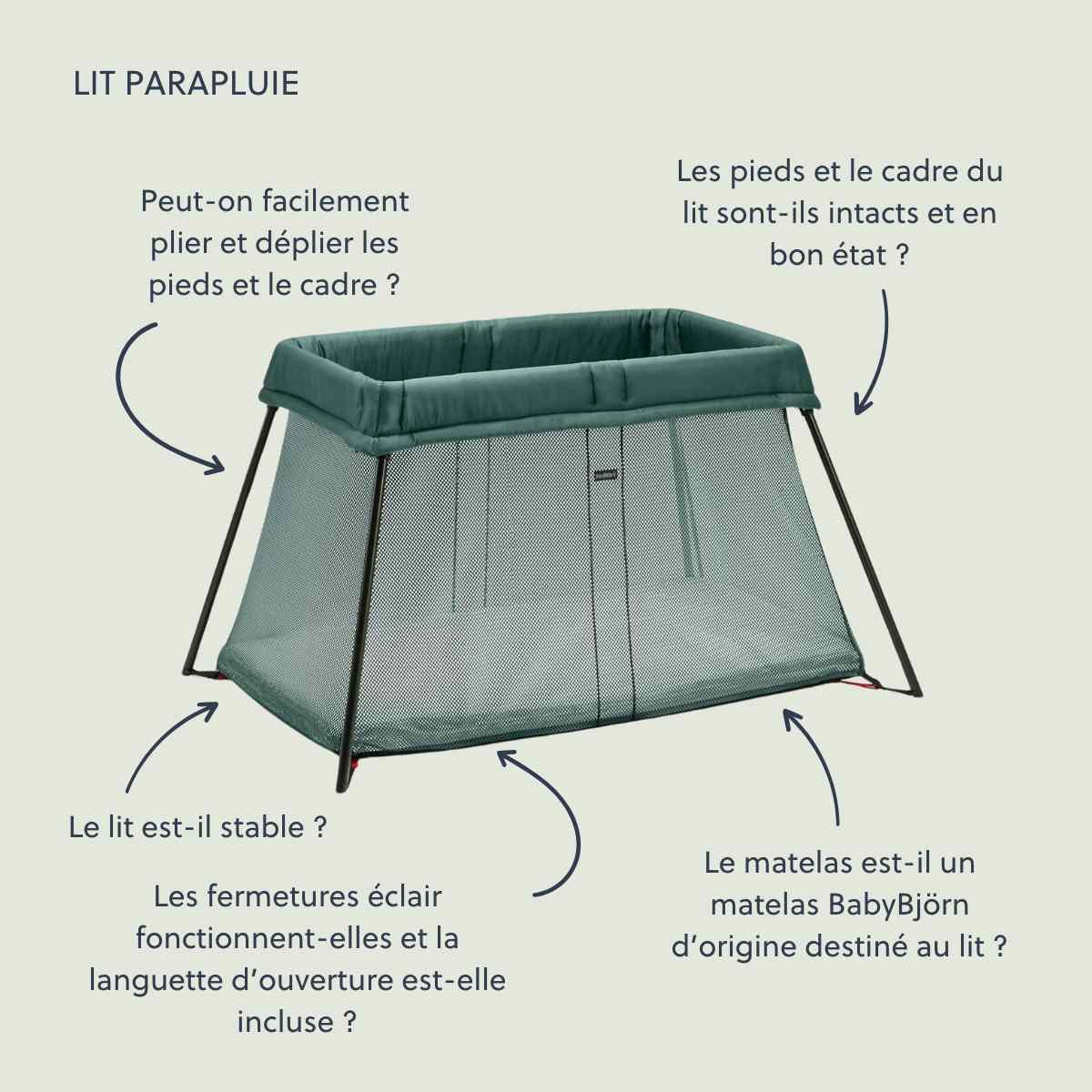 Lit Parapluie Light en mesh - BabyBjörn